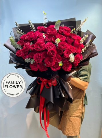 Bó hoa hồng đỏ tặng người yêu , bạn gái , vợ nhân dịp sinh nhật , valentine , 20 tháng 10 ! Hoa Hà Nội