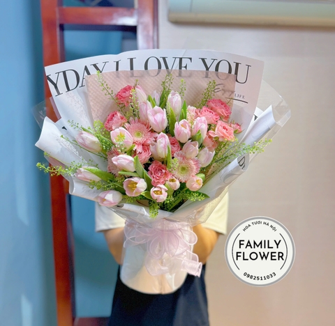 Bó hoa tulip tặng sinh nhật người yêu bạn gái ở Hà Nội ! Hoa tulip Hà Nội