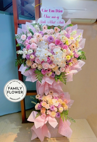 Kệ hoa chúc mừng sinh nhật quận Ba Đình Hoàn Kiếm Hà Nội ! Hoa sinh nhật Hà Nội