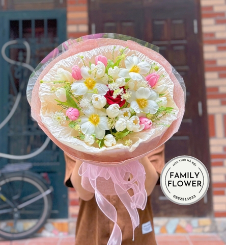 Bó hoa tulip tặng người yêu ở Hà Nội ! Mua hoa tulip Hà Nội !