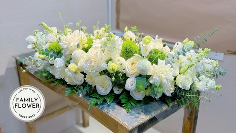 Bát hoa để bàn ở Hà Bội ' hoa để bàn, hoa bục phát biểu ! Hoa tươi online hà nội family flower