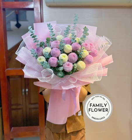 Bó hoa ping pong tặng sinh nhật mẹ  quận Ba Đình ! Mua hoa online tại Hà Nội
