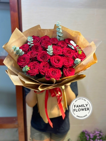 Bó hoa hồng đỏ tặng người yêu ở Hà Nội ! Hoa Hồng đỏ