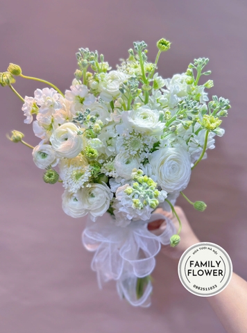 Bó hoa mao lương mix phi yến cầm tay cô dâu tặng chúc mừng tại Cầu Giấy, Ba Đình Hà Nội ! Mua hoa tươi online Hà Nội