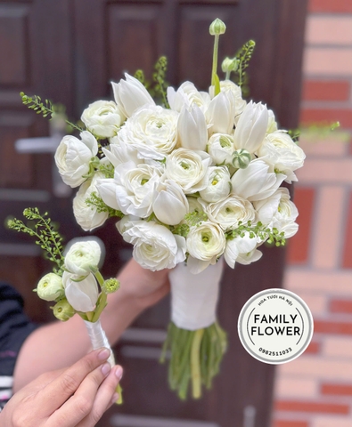 Bó hoa cô dâu ! Hoa tay cầm cô dâu! Hoa cưới tulip ở Hà Nội