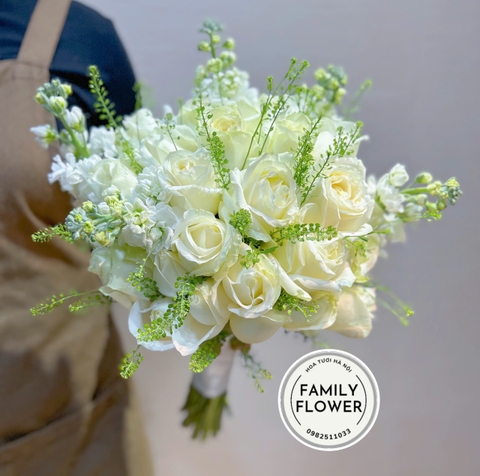 Bó hoa cưới ! Bó hoa tay cầm cô dâu ở Hà Nội ! Hoa cưới Hà Nội