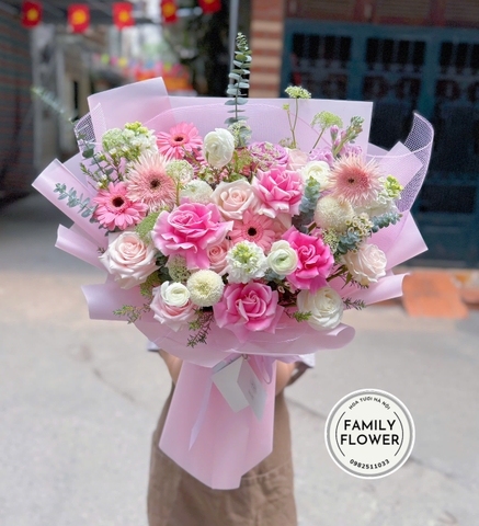 Bó hoa tone hồng tặng hội nghị , sự kiện quận Đống Đa Hà Nội ! Hoa tươi Đống Đa