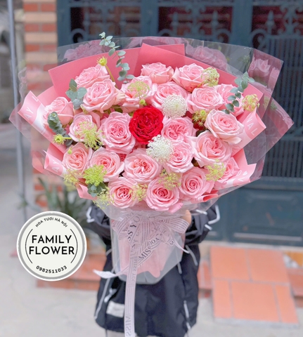 Hoa tươi Hà Nội ! Bó hoa hồng ohara tặng bạn gái ở quận Cầu Giấy ! Hoa tươi Cầu Giấy