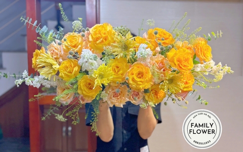 Bát hoa để bàn ở quận Cầu Giấy Hà Nội ! Hoa để bàn Hà Nội