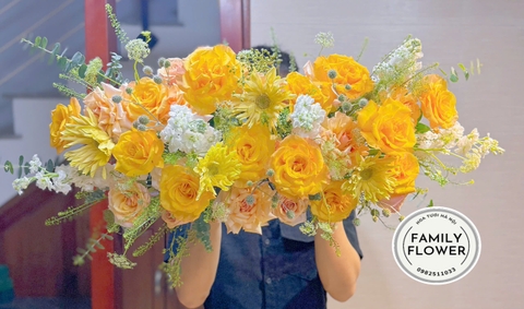 Bát hoa để bàn ở quận Cầu Giấy Hà Nội ! Hoa để bàn Hà Nội