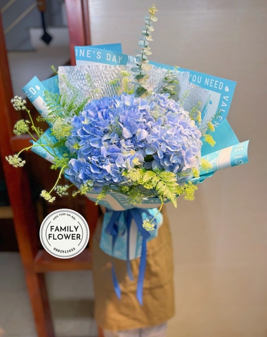 Bó hoa cẩm tú cầu xanh tặng sinh nhật quận Đống Đa ! Hoa sinh nhật Hà Nội
