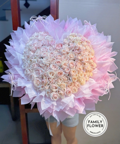 Bó hoa trái tim tặng người yêu , bạn gái ở Hà Nội ! Hoa trái tim , hoa tỏ tình