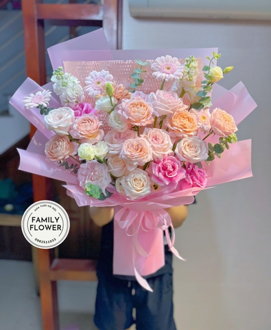 Bó hoa tặng sinh nhật vợ quận Cầu Giấy , Đống Đa Hà Nội ! Mua hoa sinh nhật Hà Nội