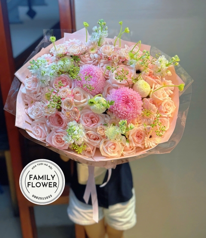 Bó hoa tặng sinh nhật mẹ ở quận Ba Đình ! Hà Nội ! Hoa sinh nhật Ba Đình