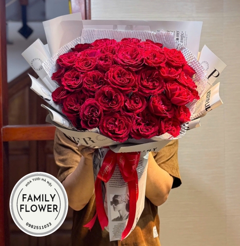 Bó hoa hồng đỏ tặng người yêu nhân dịp 20 tháng 10! Hoa hồng đỏ Hà Nội ' mua hoa hồng đỏ