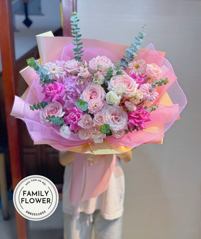 Bó hoa tặng người yêu vợ nhân dịp 20 tháng 10 ở Hà Nội ! Hoa tươi hà Nội