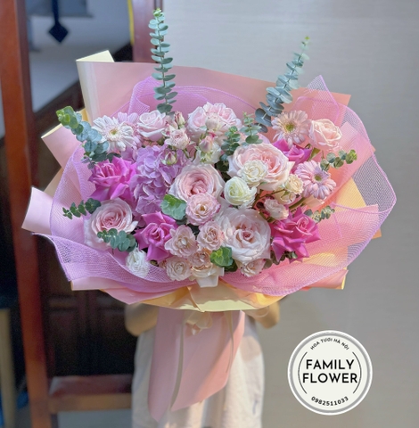 Bó hoa tặng người yêu vợ nhân dịp 20 tháng 10 ở Hà Nội ! Hoa tươi hà Nội