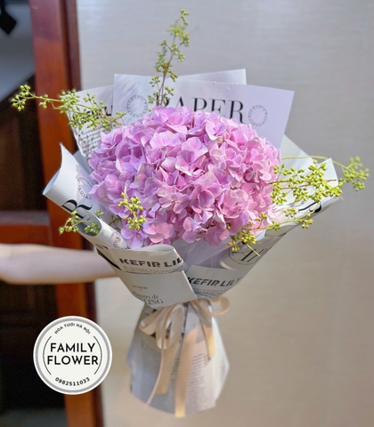 Bó hoa cẩm tú cầu hồng tặng bạn gái ở quận Tây Hồ Hà Nội ! Hoa tươi Tây Hồ