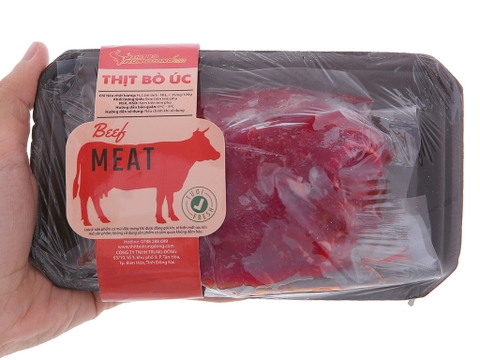 Đùi bò Úc tươi Trung Đồng hút chân không khay 250g