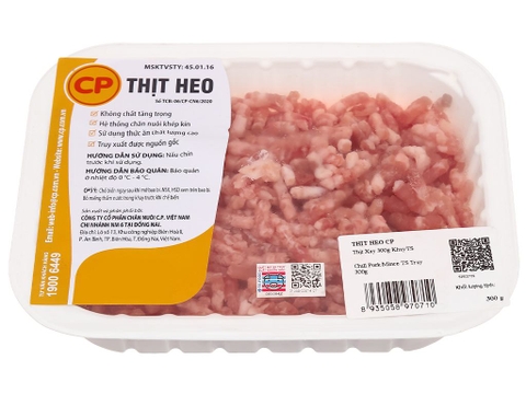 Thịt heo xay C.P khay 300g