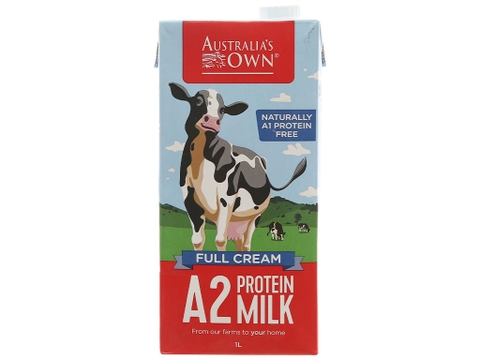 Thùng 12 hộp sữa tươi tiệt trùng Australia's Own A2 1 lít
