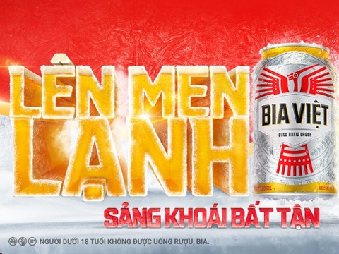 Thùng 24 lon bia Bia Việt 330ml