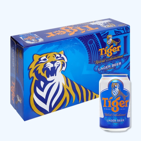 Thùng 24 lon bia Tiger 330ml