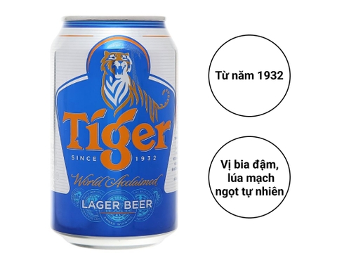 Thùng 24 lon bia Tiger 330ml