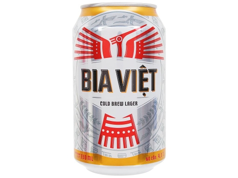 Thùng 24 lon bia Bia Việt 330ml