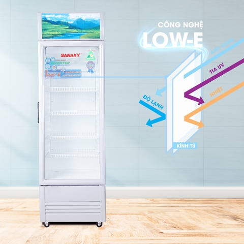 Tủ mát sanaky VH-408K3L công nghệ Low-E 340 Lít, 1 cánh.