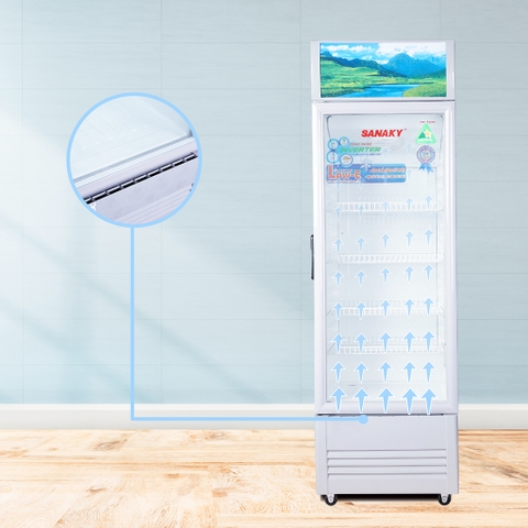 Tủ mát sanaky VH-408K3L công nghệ Low-E 340 Lít, 1 cánh.
