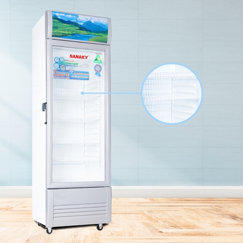 Tủ mát sanaky VH-408K3L công nghệ Low-E 340 Lít, 1 cánh.