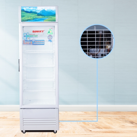 Tủ mát sanaky inverter VH-218K3L Low-E 170 Lít 1 cánh