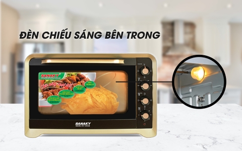 Lò nướng Sanaky VH 129N2D Lò nướng 120 lít, Vỏ inox