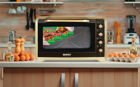 Lò nướng Sanaky VH 129N2D Lò nướng 120 lít, Vỏ inox