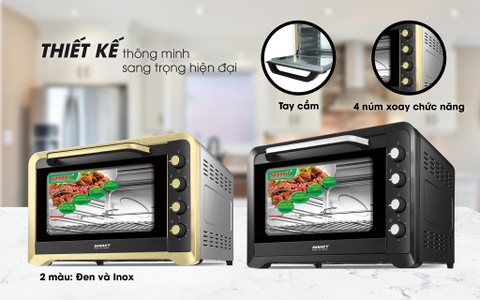 Lò nướng Sanaky VH 129N2D Lò nướng 120 lít, Vỏ inox