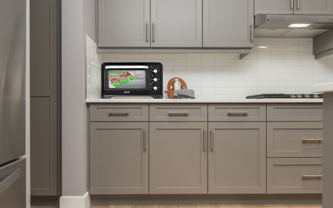 Lò nướng Sanaky VH-809S2D lò nướng 80L Vỏ kim loại sơn đen