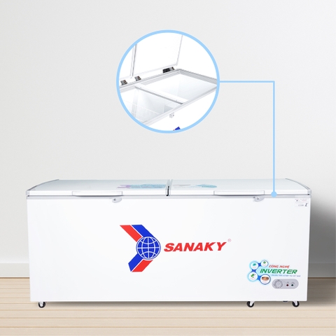 Tủ đông sanaky VH-8699HY3, inverter 761 lít, 1 ngăn đông, dàn lạnh đồng