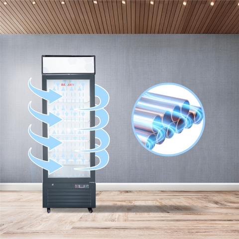 Tủ Đông Sanaky VH-768K tủ đứng, cánh kính 3 lớp