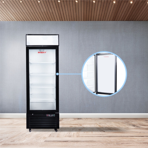Tủ Đông Sanaky VH-768K tủ đứng, cánh kính 3 lớp