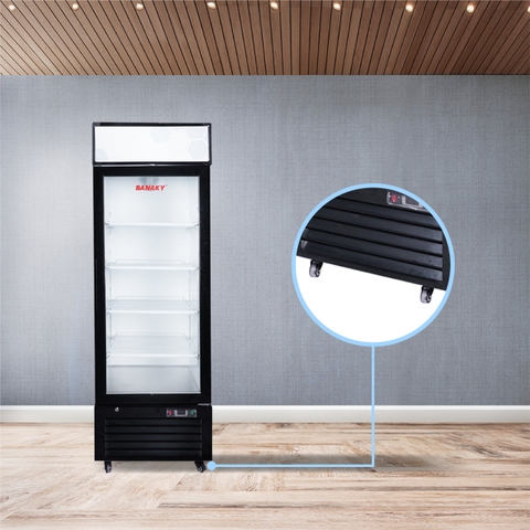 Tủ Đông Sanaky VH-768K tủ đứng, cánh kính 3 lớp