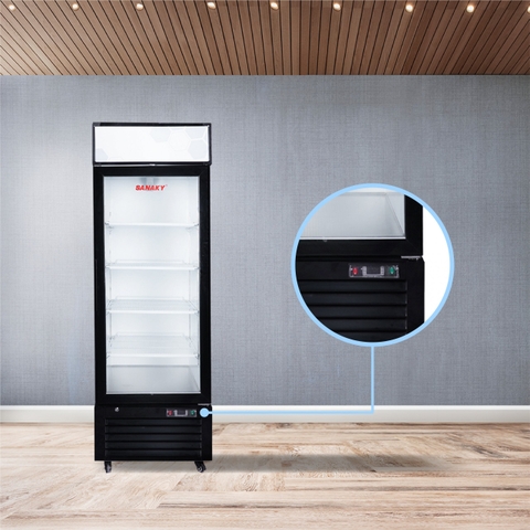 Tủ Đông Sanaky VH-768K tủ đứng, cánh kính 3 lớp