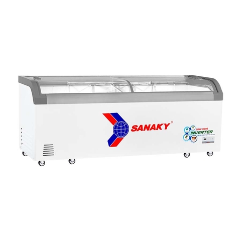 Tủ đông Sanaky VH-1099K3A, inverter 750 lít, nắp kính lùa
