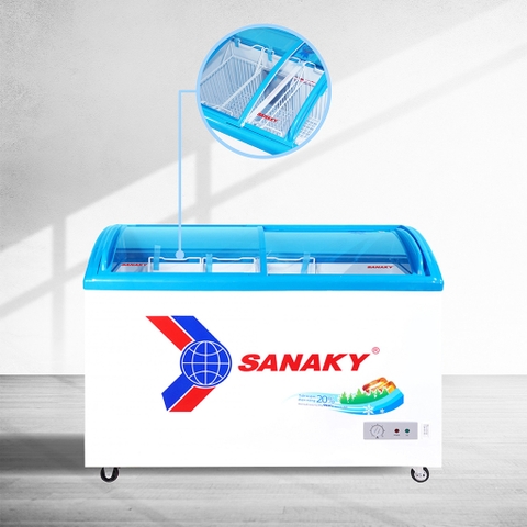 Tủ đông sanaky VH-4899K3, inverter 324 lít, 1 ngăn đông, dàn lạnh đồng
