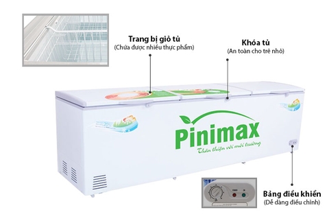 Tủ đông Pinimax PNM-139AF, 1144 lít, 1 ngăn đông, dàn đồng