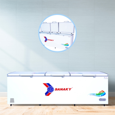 Tủ đông Sanaky VH-1199HY, 900 lít, 1 ngăn đông, dàn lạnh đồng