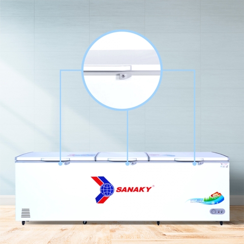 Tủ đông Sanaky VH-1199HY, 900 lít, 1 ngăn đông, dàn lạnh đồng
