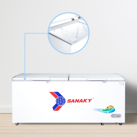 Tủ đông Sanaky VH-5699HY, 410 lít, 1 ngăn đông, dàn lạnh đồng