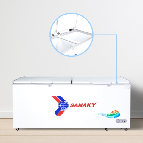 Tủ đông Sanaky VH-5699HY, 410 lít, 1 ngăn đông, dàn lạnh đồng