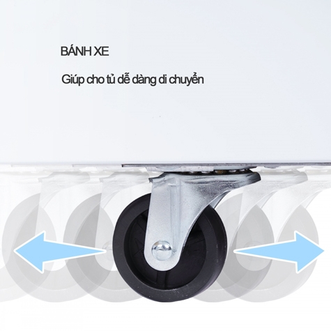 Tủ đông Sanaky VH-888KA, 500 lít, 1 ngăn đông, Dàn lạnh nhôm, Kính lùa